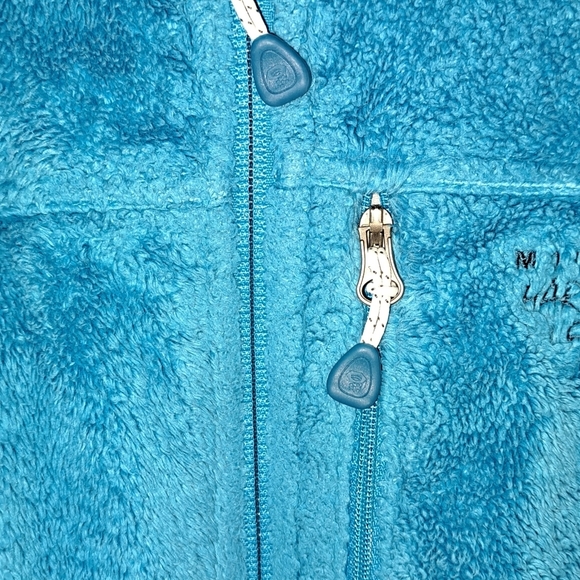 Mountain HardWear Women's Fleece Fill Zip Adjustable Blue Pockets Size Medium - Picture 3 of 12